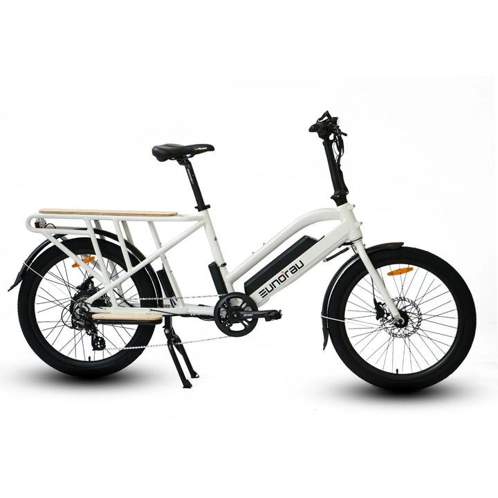 EUNORAU Max Cargo 750w Step Thru eBike 24x2.4 Road Electric Cargo eBike - Cargo eBike - EUNOR|CARGO|WHITE14AH|0359 eBike Super Shop