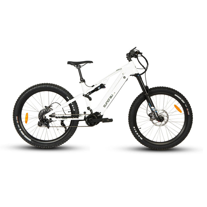 EUNORAU Urus 500w Step Over eBike 27.5x2.8 Mountain Electric Mountain eBike - Mountain eBike - EUNOR|MOUNT|WHITE|0342 eBike Super Shop
