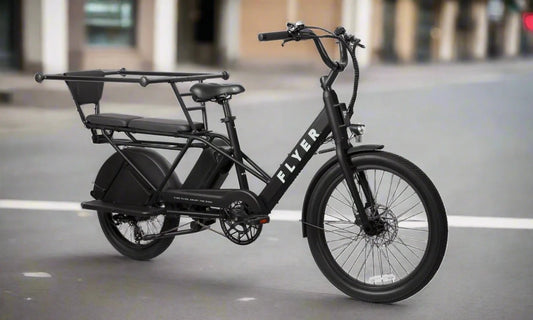 FLYER Via 500w Step Thru eBike 24x2.4 Street Electric Cargo eBike - Cargo eBike - eBike Super Shop