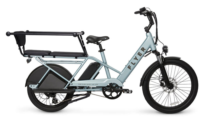 FLYER Via Pro 750w Step Thru eBike 24x2.4 Street Electric Cargo eBike - Cargo eBike - eBike Super Shop