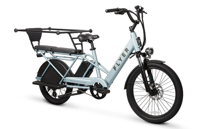 FLYER Via Pro 750w Step Thru eBike 24x2.4 Street Electric Cargo eBike - Cargo eBike - eBike Super Shop