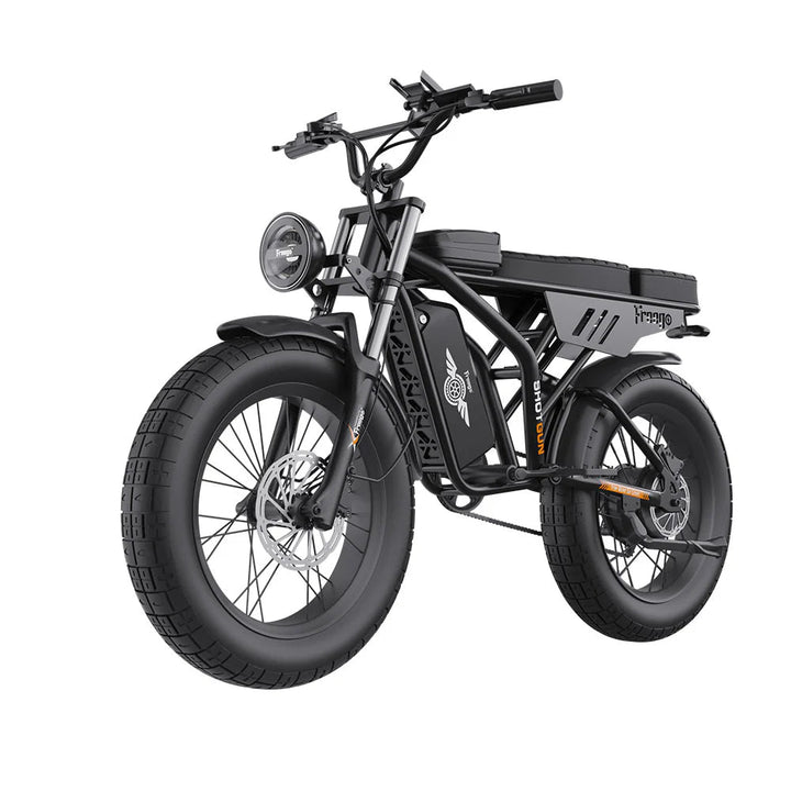 FREEGO Electric e - Moto Style eBike Shotgun Prime F2 Pro - Moto 1000 w Electric Cargo eBike - Moto Style Bike - eBike Super Shop