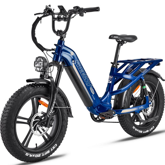 FREESKY Rocky 750 w Step Thru Ebike 20x4 Fat Electric Cargo eBike - Cargo eBike - eBike Super Shop