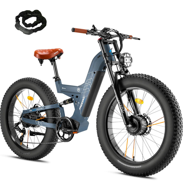 FREESKY Warrior M - 530 1000 w Mountain Ebike 4 Fat Tire Electric Fat Tire Mountain eBike - Mountain eBike - eBike Super Shop