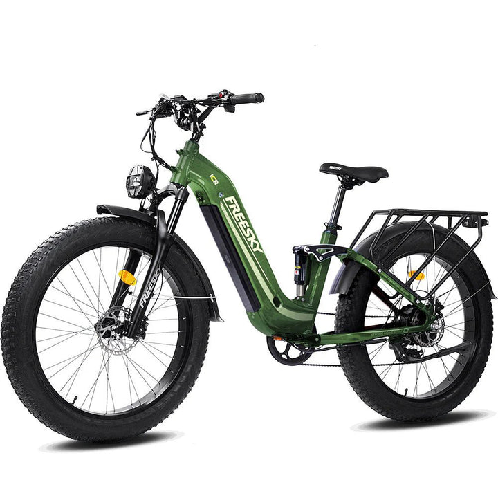 FREESKY Wildcat Pro A - 340 1000 w Step Thru Ebike 4 Fat Tire Electric Fat Tire Mountain eBike - Mountain eBike - eBike Super Shop