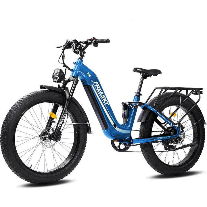 FREESKY Wildcat Pro A - 340 1000 w Step Thru Ebike 4 Fat Tire Electric Fat Tire Mountain eBike - Mountain eBike - eBike Super Shop