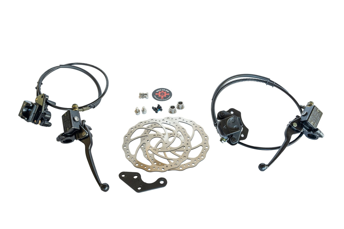 Front and Rear Hydraulic Brake Kit - Brake Kit - 671012798b820 eBike Super Shop