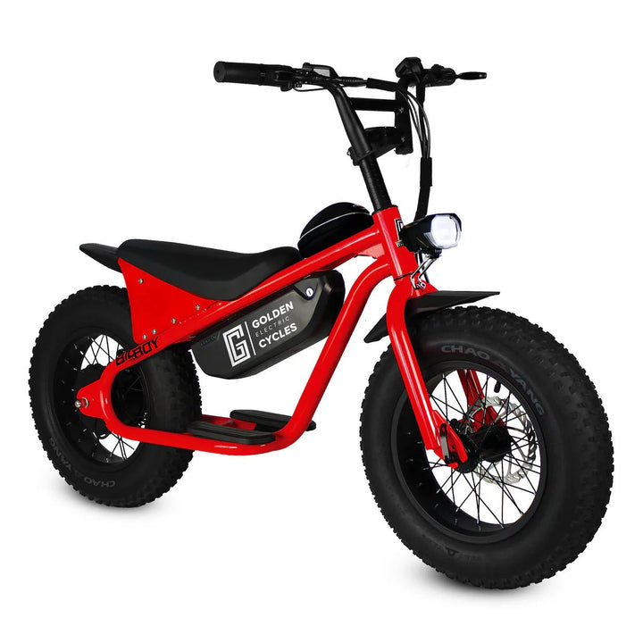 GOLDEN CYCLE Big Boy 350w Micro eBike 16x4 Fat Electric Mini Fat Tire eBike - Mini eBike - eBike Super Shop