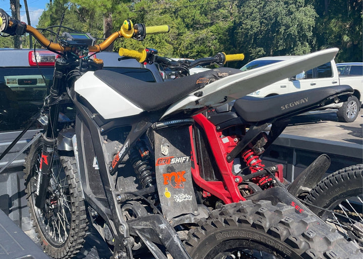 GritShift Sur Ron & Segway LED Tail Light Mount (w/ Mud Guard Mount) - Lights & Electrical - SQ1535275 eBike Super Shop