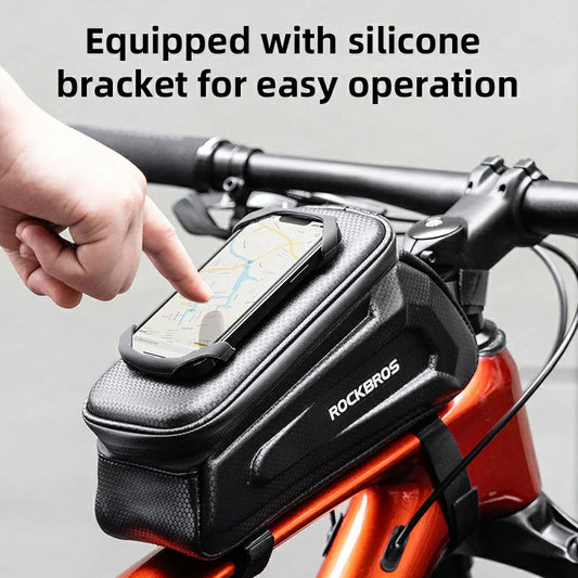 Hardshell Top Tube Bag with Phone Mount