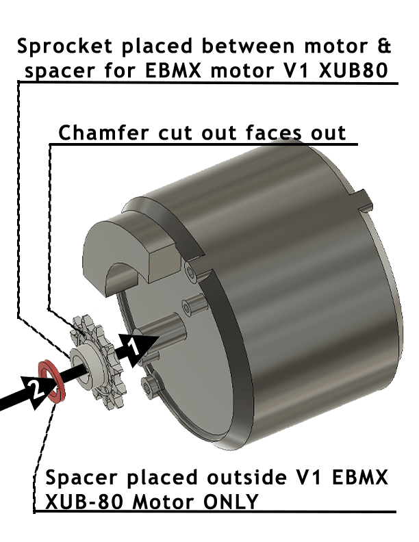 Heavy Hitter 520 Primary Drive Conversion OEM/EBMX Ultra Motors - SQ798285 eBike Super Shop