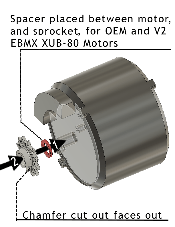 Heavy Hitter 520 Primary Drive Conversion OEM/EBMX Ultra Motors - SQ798285 eBike Super Shop