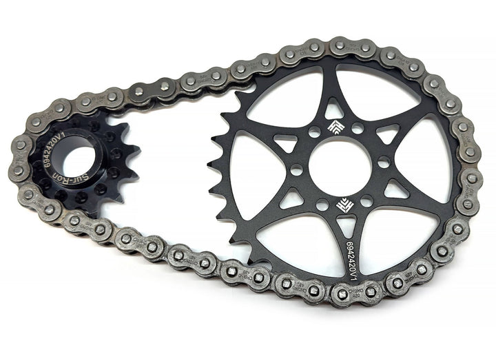 Heavy Hitter Lightweight 420 Primary Chain Drive Conversion Kit - Drivetrain & Brakes - SQ6942420 eBike Super Shop