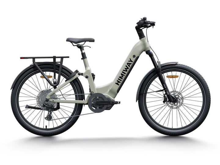 HIMIWAY A7 PRO 500 w Step Thru Ebike 27.5x2.4 Fat Electric Beach Cruiser eBike - Beach Cruiser eBike - HIMIW|BEACH|LIGHT|0166 eBike Super Shop