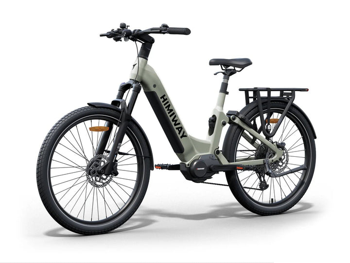 HIMIWAY A7 PRO 500 w Step Thru Ebike 27.5x2.4 Fat Electric Beach Cruiser eBike - Beach Cruiser eBike - HIMIW|BEACH|LIGHT|0166 eBike Super Shop