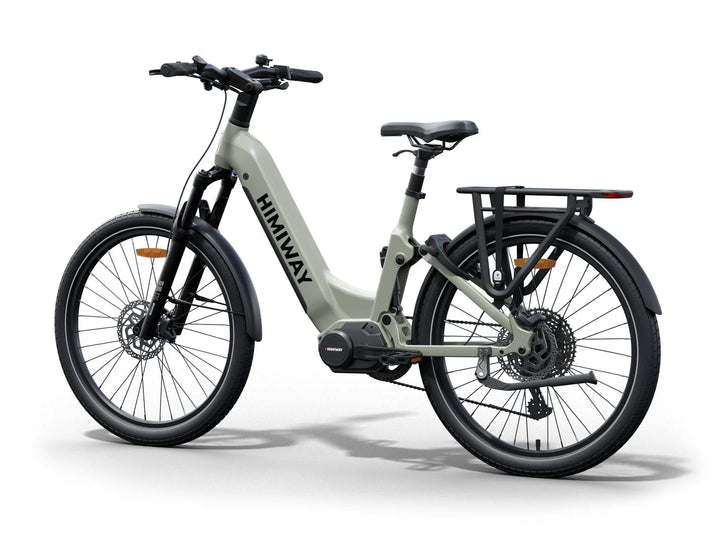HIMIWAY A7 PRO 500 w Step Thru Ebike 27.5x2.4 Fat Electric Beach Cruiser eBike - Beach Cruiser eBike - HIMIW|BEACH|LIGHT|0166 eBike Super Shop