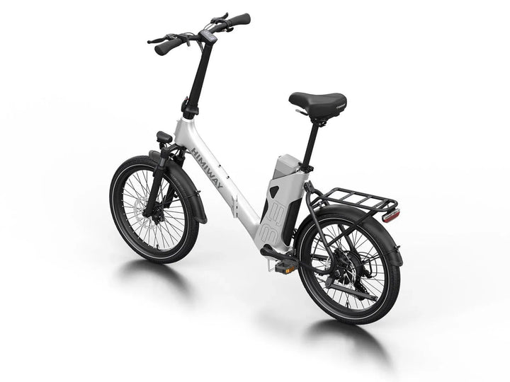 HIMIWAY B3 / Foldable Electric Commuter Bike - Folding Step Thru - HIMIW|B3 / |White eBike Super Shop