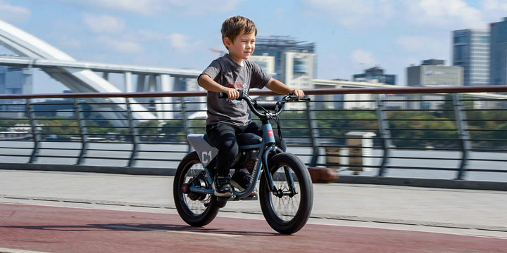 HIMIWAY C1 Kids E - Bike 350 w Step Over Ebike 16x3 Fat Electric Mini Fat Tire eBike - Moto Style eBike - HIMIW|MOTO|CORAL|0759 eBike Super Shop