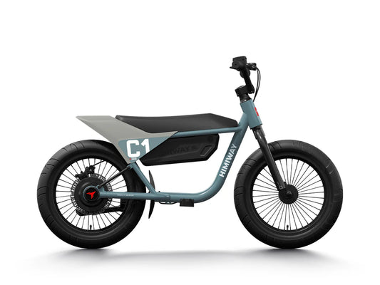 HIMIWAY C1 Kids E - Bike 350 w Step Over Ebike 16x3 Fat Electric Mini Fat Tire eBike - Moto Style - eBike Super Shop