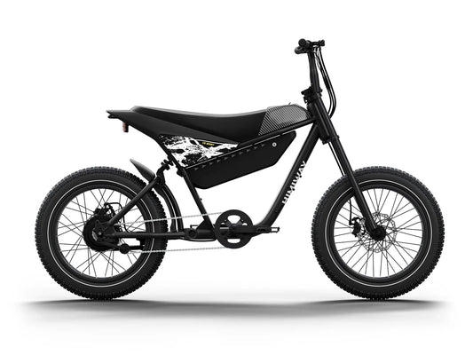 HIMIWAY C5 Sport 750 w Step Over Ebike 20x4 Fat Electric e - Moto Style eBike - Moto Style eBike - HIMIW|MOTO|BLACK|0753 eBike Super Shop