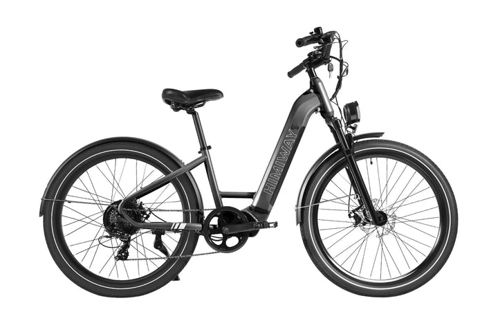 HIMIWAY Rambler 500 w Step Thru Ebike 27.5x2.4 Urban Electric Beach Cruiser eBike - Beach Cruiser eBike - eBike Super Shop