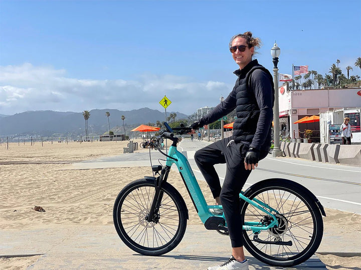 HIMIWAY Rambler 500 w Step Thru Ebike 27.5x2.4 Urban Electric Beach Cruiser eBike - Beach Cruiser eBike - eBike Super Shop