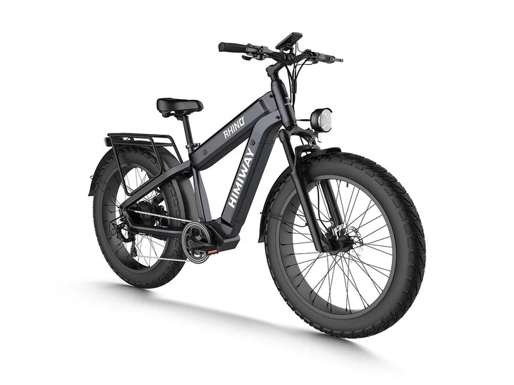 HIMIWAY Rhino 1000 w Step Over Ebike 26x4.5 Fat Electric Fat Tire Mountain eBike - Mountain eBike - HIMIW|MOUNT|GREY|0171 eBike Super Shop