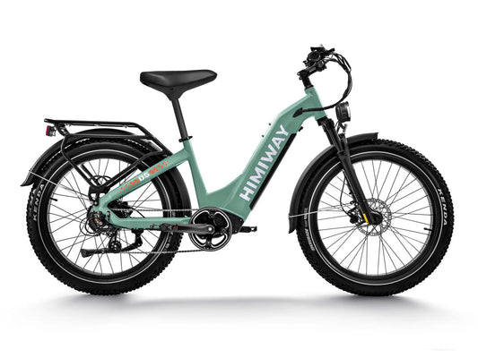 HIMIWAY Zebra ST 750 w Step Thru Ebike 26x4 Fat Electric Fat Tire Mountain eBike - Mountain eBike - HIMIW|MOUNT|GREEN|0158 eBike Super Shop