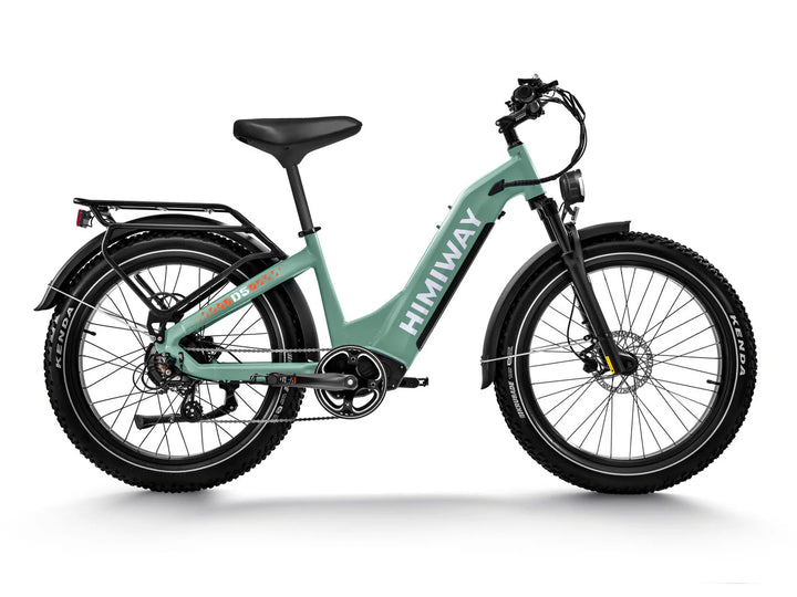 HIMIWAY Zebra ST 750 w Step Thru Ebike 26x4 Fat Electric Fat Tire Mountain eBike - Mountain eBike - HIMIW|MOUNT|GREEN|0158 eBike Super Shop