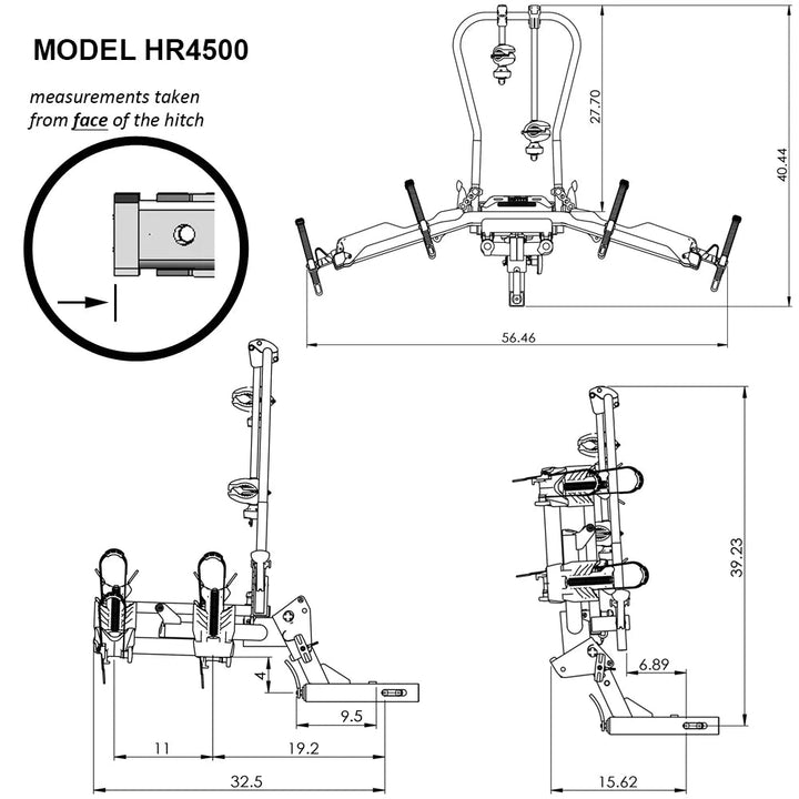 Hollywood eBike Rack - Destination E Bike Rack Hitch Rack - Bike Rack - eBike Super Shop