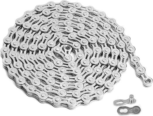 Hycline Bike Chain 6/7/8 - Speed 1/2x3/32 Inch (116 Links) - Bicycle Chains - SHP - MSN_X8_SLVR eBike Super Shop