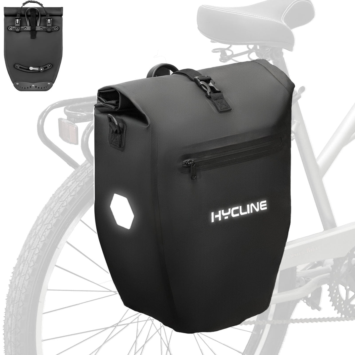 Hycline Bike Pannier Bag - SHP-HRB2002_BLK eBike Super Shop