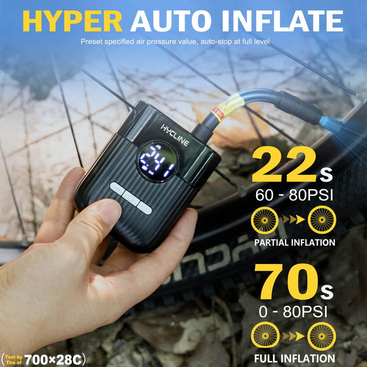 Hycline Mini Electric Bike Pump