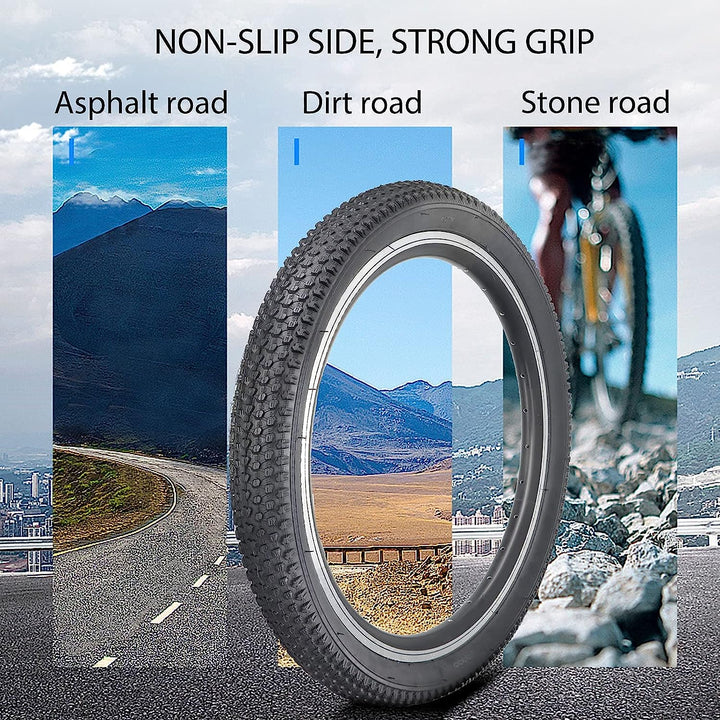 Hycline Mountain Series - 20/24/26/27.5 Inch - Bicycle Tires - SHP - H8005 - 2752125BLK eBike Super Shop