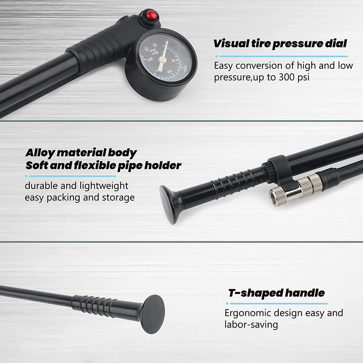 Hycline Shock Absorber pump 300 PSI - Bicycle Pumps - SHP - Shockpump - TT eBike Super Shop