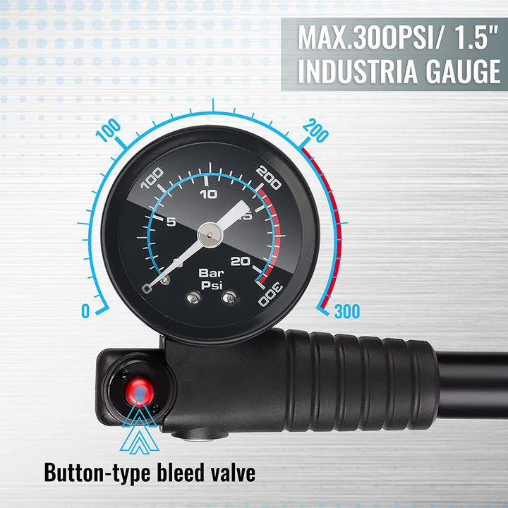 Hycline Shock Absorber pump 300 PSI - Bicycle Pumps - SHP - Shockpump - TT eBike Super Shop