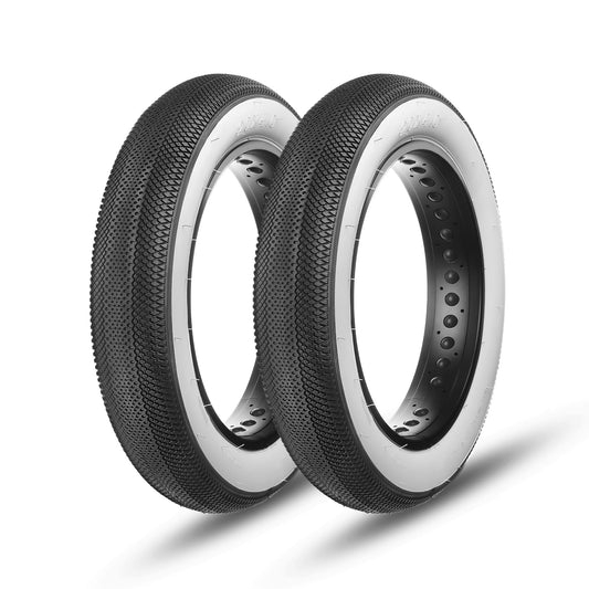 HyperPave - 20/24/26"×4.0" - Bicycle Tires - SHP - EbFT204_WHT*2 eBike Super Shop