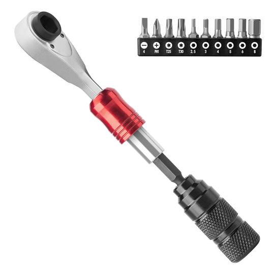 1/4-Inch Ratchet Socket Wrench Set 2.5-8mm Allen Hex Torx Sockets for Road  Mountain Bike Maintenance