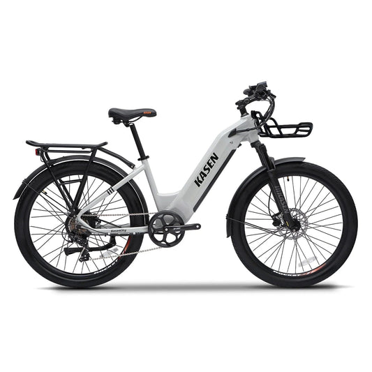 KASEN City 2.0 500 w Step Thru Ebike 27.5X2.4 Urban Electric Urban eBike - Urban eBike - KASEN|URBAN|GREY15AH|0233 eBike Super Shop