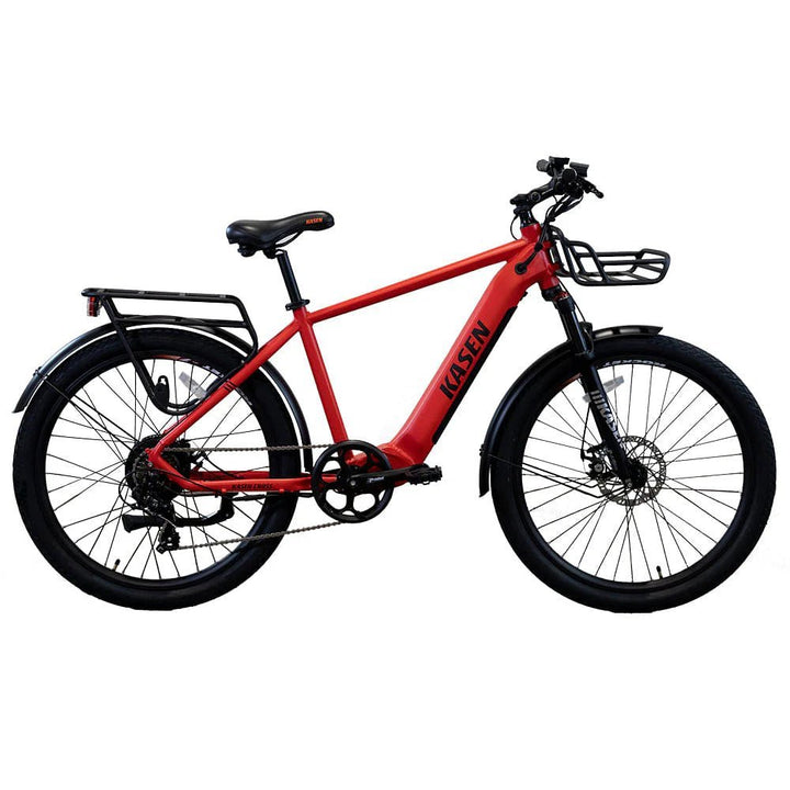 cross urban bike KASEN Cross Step Over eBike is a Urban 27.5 inch electric bike with a powerful 500 w motor and a long distance 48v 14 ah battery