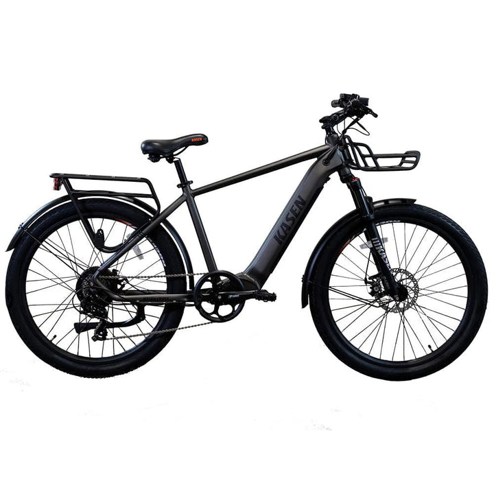 urban cross bike KASEN Cross Step Over eBike is a Urban 27.5 inch electric bike with a powerful 500 w motor and a long distance 48v 14 ah battery