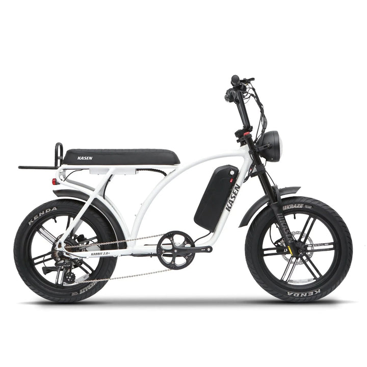 KASEN Kabbit Plus 2.0 1000 w Moto Ebike 20x4 Fat Electric e - Moto Style eBike - Moto Style eBike - KASEN|MOTO|WHITE15AH|0212 eBike Super Shop