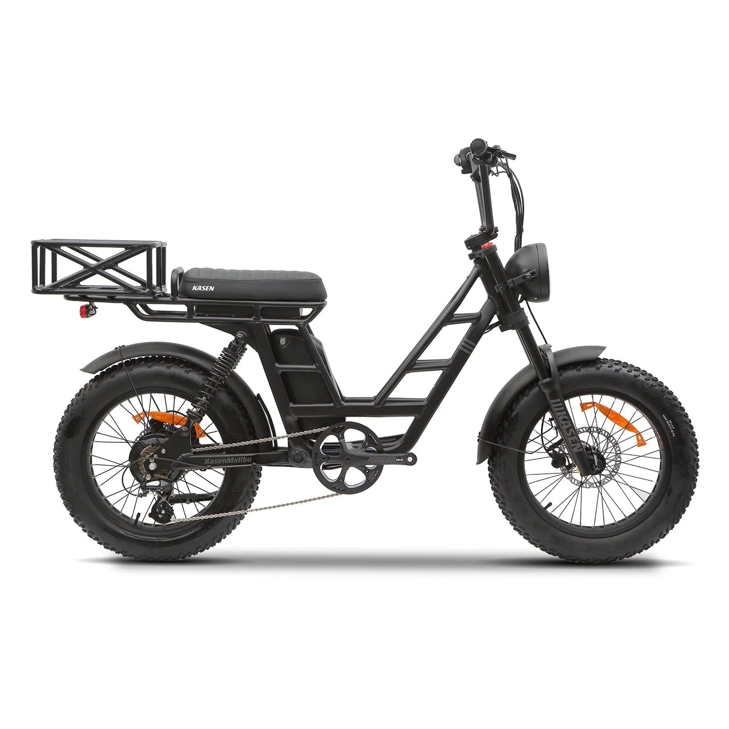 KASEN Malibu 1000 w Step Thru Ebike 20x4 Fat Electric Cargo eBike - Cargo eBike - KASEN|CARGO|BLACK|0218 eBike Super Shop