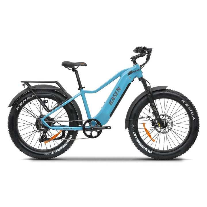 KASEN Ranger 2.0 750 w Step Over Ebike 26x4 Fat Fat Tire Electric Beach Cruiser eBike - Fat Tire Cruiser eBike - eBike Super Shop