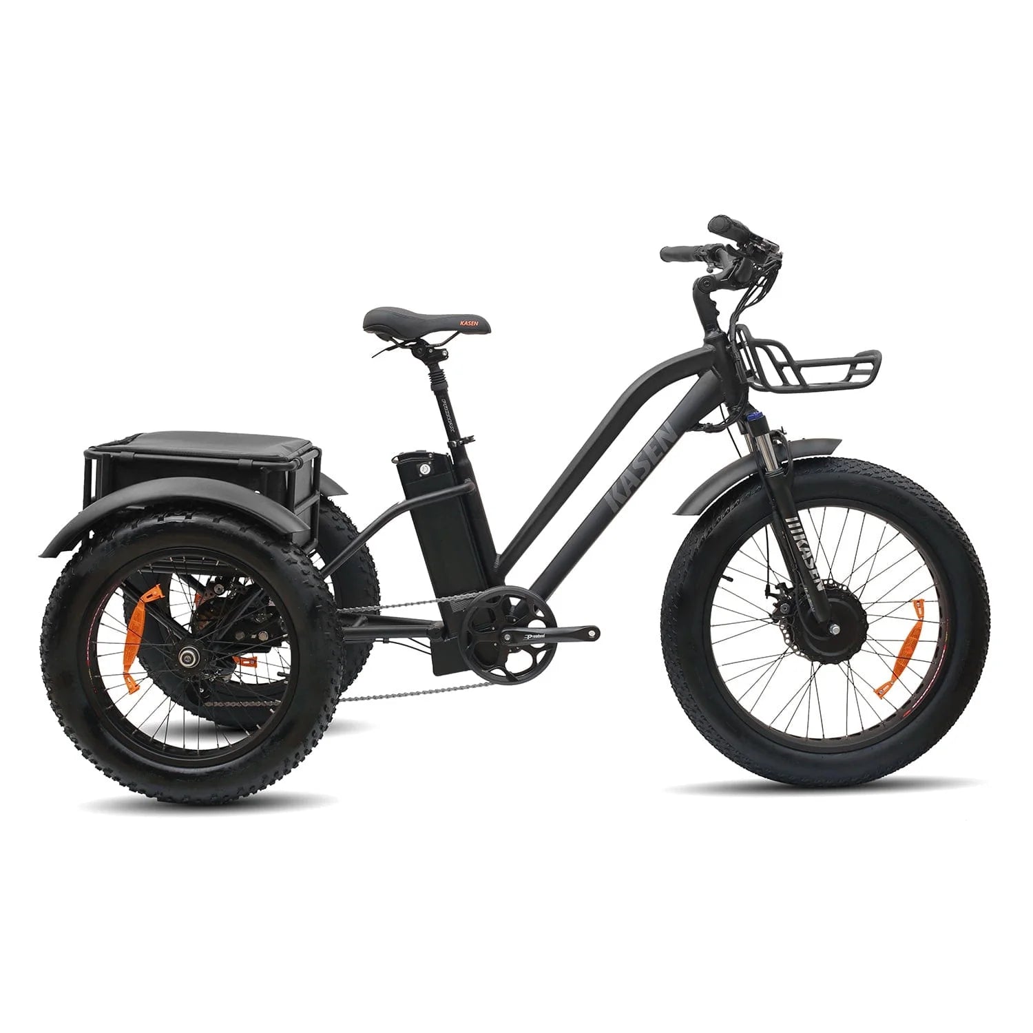 KASEN Trike 500 w Trike Ebike 20x4 Fat Electric Trike 3 Wheel eBike - Electric Tricycle - KASEN|TRIKE|BLACK|0221 eBike Super Shop