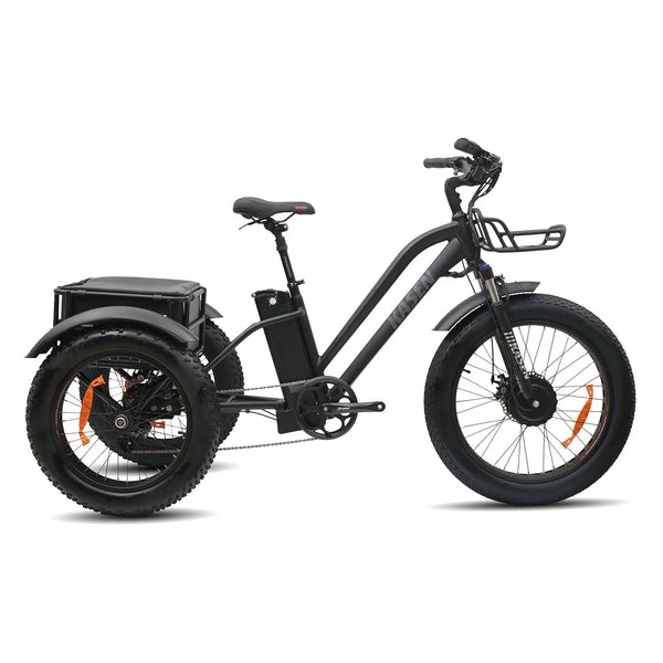 KASEN Trike 500 w Trike Ebike 20x4 Fat Electric Trike 3 Wheel eBike - Electric Tricycle - KASEN|TRIKE|BLACK|0221 eBike Super Shop