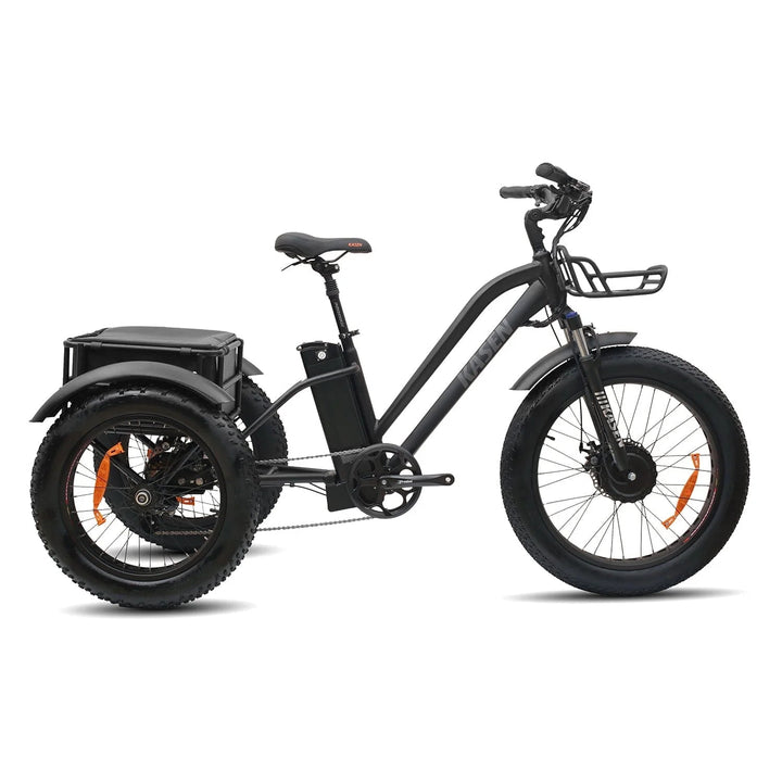 KASEN Trike 500 w Trike Ebike 20x4 Fat Electric Trike 3 Wheel eBike - Electric Tricycle - KASEN|TRIKE|BLACK|0221 eBike Super Shop
