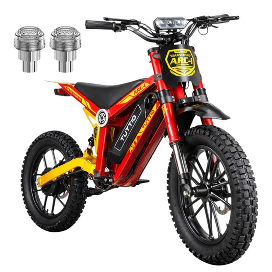 Tuttio ARC-I Kids electric bike in Bright Gold, side view