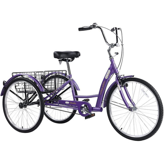 Knus KT03 26" Adult Tricycle - Tricycles - SHP - KT03PP - W1511114568 eBike Super Shop