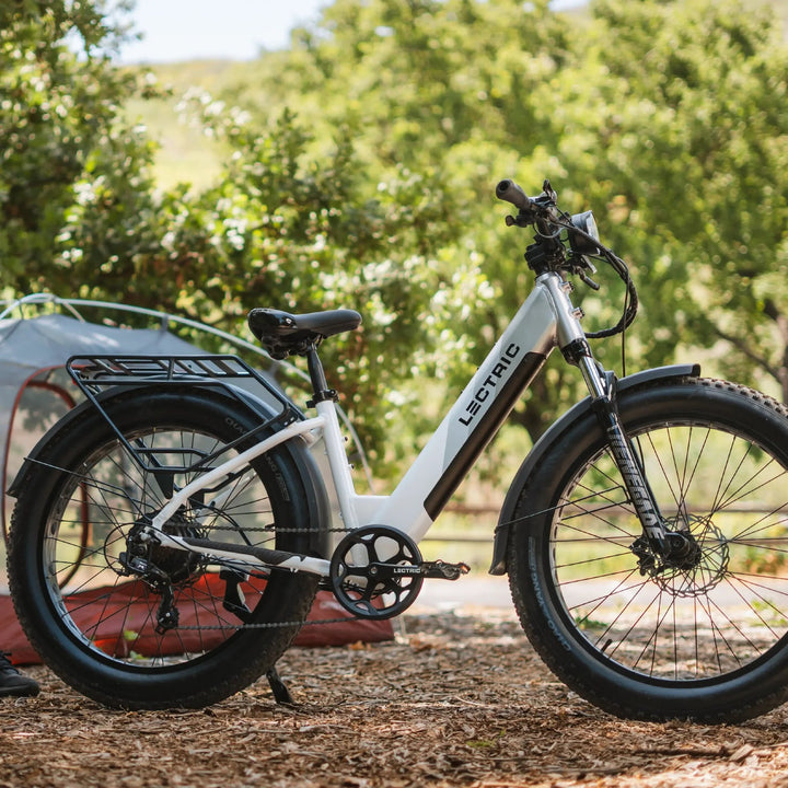 LECTRIC XPeak Step - Thru 750 w - Fat Tire Electric Fat Tire Trail eBike - Mountain eBike - eBike Super Shop